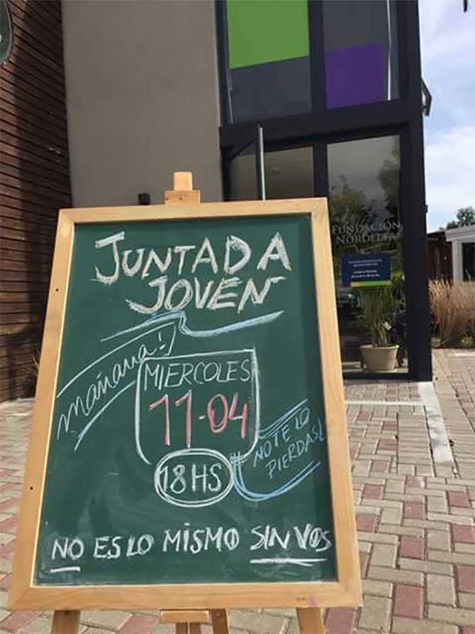 Juntada joven en la Fundación Nordelta 